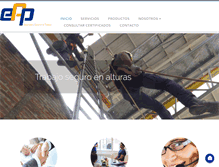 Tablet Screenshot of eppseguridadindustrial.com